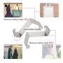 Tresbro Metal Over The Door Hook Z Shaped Clothes Hangers for Bathroom Kitchen Office 10 Pcs
