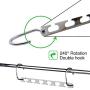 TOPIND Stainless Steel Metal Hangers Space Saving Organizer Clothing Hangers, Vertical Clothes Hangers for Wardrobe Space Saver,Closet Organization Hangers Wardrobe Storage Accessories (10 pcs)