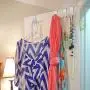 CASUAL 4pcs Over The Door Hook Stainless Steel,Cabinet Clothes Hanger Kitchen Organizer Z Hooks,Storage Organizer Rack Holder Tools,Towels Scarves Keys Hats Hanger Hook (Silver)