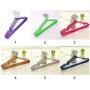 Clothes Hangers, 10pcs Metal Non Slip Coat Hanger, Space Saving Clothes Hangers Strong & Durable Lightweight Hangers Organizer for Hangs Suit, Jackets, Trousers and Sweater(40cm18.5cm,Purple)