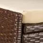 Victoria Young Resin Wicker Deck Boxes Storage Bench Container with Seat and Cushion Indoor and Outdoor Use, 60 Gallon, Espresso Brown