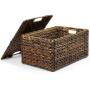 The Lucky Clover Trading Maize Storage Removable Lid Basket, Brown