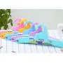 LOVIVER Baby Kids Children Plastic Hangers Coat Clothes Outfit Kids Hangers - 5 Pcs Orange and 5 Pcs Purple