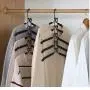 2pcs Hook Multifunctional Fishbone Type Towel Multi Layers Coat Hanging Anti Slip Clothes Hangers Storage Racks Space Saving 2pcs Hook Multifunctional Fishbone Type Towel Multi Layers Coat Hanging Anti Slip Clothes Hangers Storage Racks Space Saving