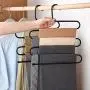 aome S-Type Black Stainless Steel Clothes Pants Hangers Closet Storage Organizer for Pants Jeans Scarf Hanging (13.4 x 15.7inch) (1-Piece) aome S-Type Black Stainless Steel Clothes Pants Hangers Closet Storage Organizer for Pants Jeans Scarf Hanging (13.4 x 15.7inch) (1-Piece)