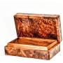 Bazaardi Hand Carved Wooden Boxes Keepsake Boxes Storage Jewelry Decorative Art Organizer (Large Wood Box,Antique)