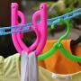 Yardwe 2pcs Travel Hangers Portable Folding Clothes Hangers Travel Accessories Foldable Clothes Drying Rack for Travel(Random Color)