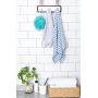 JackCubeDesign Wood Over The Door Rack Hanger Coat Organizer Key Holder Clothes Hat Hanger with 3 Strong Steel Hooks (Wood, 8.66 x 2.4 inches) ? :MK423B