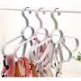 Nordic Clothes Hangers Multifunction Baby Hanger Scarf Hangers Frame Petal Tie Belt Storage Organizer Rack 5pcs Random Color