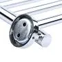AIYoo Swivel Towel Bar 15 inch Wall-Mounted SUS 304 Stainless Steel 4-Arm Bathroom Swing Hanger Towel Rack Holder Storage Organizer Space Saving, Brushed chrome