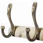 WEBI Coat Rack Wall Mounted,4 Coat Hooks for Hanging Coats,Metal Wall Coat Rack with Hooks Dual Hook Rack Hook Rail Coat Hanger Wall Mount for Entryway Jacket,Bronze