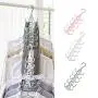 Grey990 5 Layers Multifunctional Hanger Wardrobe Scarf Necktie Belt Clothes Storage Rack Green