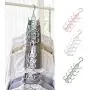 Aland 5 Layers Multifunctional Scarf Necktie Belt Wardrobe Clothes Storage Rack Hanger Belt Hanger with Hook Hanger Multifunctional tie Hook Bag Storage Rack White