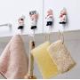 Astra Gourmet Pack of 4 Resin French Chef Figurine Wall Hooks Decorative Cook Wall Mount Rack Hook Hanger(Assorted Style)