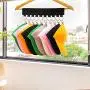 TWEI 2 Pack Cap Organizer Hanger, 20 Baseball Cap Holder, 5 Strong Clips, Stainless Steel Cap Racks for Closet, Change Your Cloth Hanger to Cap Organizer Hanger, Keep Your Hats and Cloth Cleaner