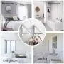 Pagetoc Aluminum Folding Hanger，Silver Wall Mounted Retractable Clothes Hanger Laundry Drying Rack with four Hooks for Room Attic Garage Indoor and Outdoor(2 Racks)