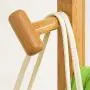 Zxcvlina Entryway Coat Hanger Hanger Floor Bedroom Hanger Coat Rack Simple Clothes Rack Solid Wood Bag Rack Simple Modern Single Pole (Color : Wood, Pattern : B)