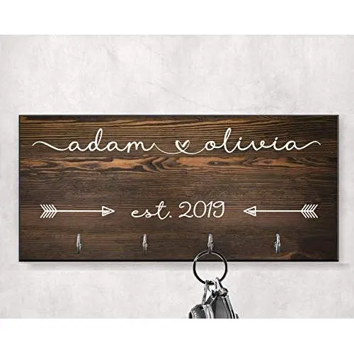 Personalized key holder, custom key holder, key holder for wall, wall key holder, wedding gift, housewarming gift, custom key hanger