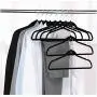 10Pcs Non Slip Velvet Suit Clothes Hangers Wardrobe Home Organizer