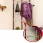 JING-ma Floor Hanger Coat Rack, Bedroom Floor Hanger Clothes Rack Floor Rack Simple Hanger (Color : Dark Brown)