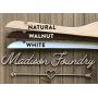 Wedding Dress Hangers - Personalized wedding hangers // Laser engraved wood hangers // Bridesmaid gift // Hangers with name and date