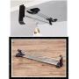 Hanger Retractable Clothes Hanger Rail Towel Coat Racks Closet Rod Standard Thickness Storage Areas Load Capacity Maximum Use Abs Plastic Stainless Steel abs Plastic (Size : 50cm)