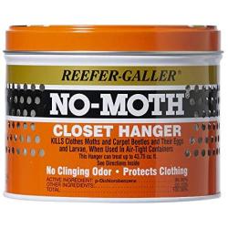 Reefer-Galler NO Moth Closet Hanger Kills Clothes Moths, Carpet Beetles, and Eggs and Larvae