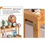 Bamboo Spice Rack Storage Shelves-3 tier Standing pantry Shelf for kitchen counter storage,Bathroom Countertop Storage Organizer Desk Bookshelf with Adjustable Shelf Cabinet Bamboo Spice Rack Storage Shelves-3 tier Standing pantry Shelf for kitchen counter storage,Bathroom Countertop Storage Organizer Desk Bookshelf with Adjustable Shelf Cabinet