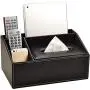 WINGOFFLY Multifunction Trapezoid PU Leather Tissue Boxes Holder Desk Storage Boxes Pen Pencil Remote Control Holder Black WINGOFFLY Multifunction Trapezoid PU Leather Tissue Boxes Holder Desk Storage Boxes Pen Pencil Remote Control Holder Black