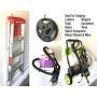 ALAZCO 8pc Heavy Duty Bike Hook & Utility Storage - Space Maximizer Instant Organizer Garage Basement Tool Shop Wall and Ceiling Mount Bicycle Hang Garden Hose Cords & More up to 60 lbs