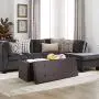 Homfa 43 Inches Collapsible Storage Ottoman Bench, Large Capacity 120L Folding Storage Chest Toy Boxes Padded Footrest Stool Seat for Bedroom, Living Room, Hallway, Brown Homfa 43 Inches Collapsible Storage Ottoman Bench, Large Capacity 120L Folding Storage Chest Toy Boxes Padded Footrest Stool Seat for Bedroom, Living Room, Hallway, Brown