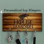 Key Hanger, Personalized Key Holder, Anniversary Gift, Housewarming Gift, game of thrones key holder,custom key rack,custom key holder,stark gift, stark key holder, key holder for wall