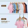 AMKUFO 12 Pack Magic Hangers Space Saving Hangers Closet Space Saver Hanger Organizer Multi Hangers Sturdy Plastic for Heavy Clothes