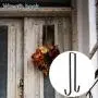 15 Inches Over The Door Metal Double Wreath Hanger Front Door Wreath Hanger Hook - Holds 2 Wreaths,2 Sided Over The Door Hanger for Clothes 15 Inches Over The Door Metal Double Wreath Hanger Front Door Wreath Hanger Hook - Holds 2 Wreaths,2 Sided Over The Door Hanger for Clothes
