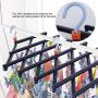 Fdit1 Stylish Pp Laundry Drying Rack Clothes Hanger with 29 Clips for Drying Socks Drying Towels (2#)