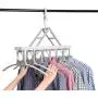 Closet Clothes Hangers Space Saving Hangers Multi-Function Plastic Cascading Hanger Non Slip with Drying Rack Wardrobe Dorm Apartment Closet Clothes Hangers Space Saving Hangers Multi-Function Plastic Cascading Hanger Non Slip with Drying Rack Wardrobe Dorm Apartment