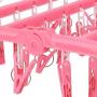 GONGFF 32 Clips Folding Clothes Hanger Dryer Socks Underwear Drying Rack