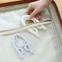 Foldable Portable Clothes Hangers, Non Slip Adult Kid Hangers Solid Color Plastic Travel Household-Beige 8-Pack