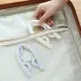 Foldable Portable Clothes Hangers, Non Slip Adult Kid Hangers Solid Color Plastic Travel Household-Beige 8-Pack