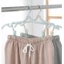 WofuL 8pcs Portable Folding Clothes Hangers with Detachable Socks Skirts Trousers Clips,Travel Camping Coat Hangers Racks