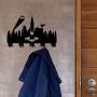 Cherry sun Batman Wall Hook, Wall Door Clothes Coat Hat Hanger Key Holder, Personalized Gift, Home, Housewarming Gift, Wedding Gift (A2)