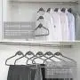MIZGI Upgraded Cascading Velvet Hangers - 50 Pack Heavyduty Non Slip Hangers with Cascading Hooks Gray - Copper/Rose Gold Hooks,Space Saving Clothes Hangers for Pants,Coat,Shirts,Suits,Dress MIZGI Upgraded Cascading Velvet Hangers - 50 Pack Heavyduty Non Slip Hangers with Cascading Hooks Gray - Copper/Rose Gold Hooks,Space Saving Clothes Hangers for Pants,Coat,Shirts,Suits,Dress