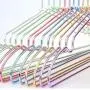 Golden Pink Aluminum Alloy Hanger for Clothes Strong Metal Shirts Dress Sun Top Hanger 20 Pieces/Lot,Blue