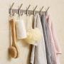 Hawsam Glue No Drilling Wall Mount Coat Double Hook Rack - Heavy Duty 304 Stainless Steel Towel Clothes Hook Holder Hanger for Bathroom Kitchen Bedroom Closet Cabinet Kitchen Office with 6 Hooks