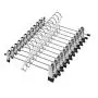 JS HANGER Metal Pant Hangers Multi Stackable Add on Hangers Heavy Duty Space Saving Skirt Hangers with 2-Adjustable Clips, 12-Pack JS HANGER Metal Pant Hangers Multi Stackable Add on Hangers Heavy Duty Space Saving Skirt Hangers with 2-Adjustable Clips, 12-Pack