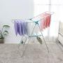 Pastel AJ12 Stainless Steel Clothes Drying Rack + Clothespins (10EA) Gullwing Space-Saving Laundry Rack with Shoes Hanger, Foldable/Easy Storage Laundry for Indoor and Outdoor Use (Made in Korea)