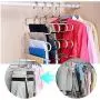 5PC Stainless Steel Pants Trousers Hanger Clothes Rack Closet Holder Organizer Decoration