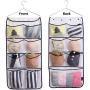 MISSLO Durable Hanging Closet Double Sided Bra Stocking Clothes Socks Organizer 15 Large Mesh Pockets, White MISSLO Durable Hanging Closet Double Sided Bra Stocking Clothes Socks Organizer 15 Large Mesh Pockets, White