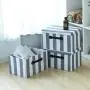 Storage Bins Decorative Storage Boxes Organizer Bins with Lids Handles for Home Fabric Bins Memory Boxes with Lid Empty Gift Basket for Toys(14.5 x 10 x 8.3 Inch,3-Pack)