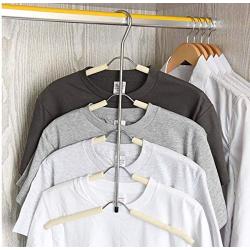 5pcs Random Color Clothes Hanger， Clothing Organizer Multi Layers Cloth Hanger Hook Hangers Clothes Holder Rack